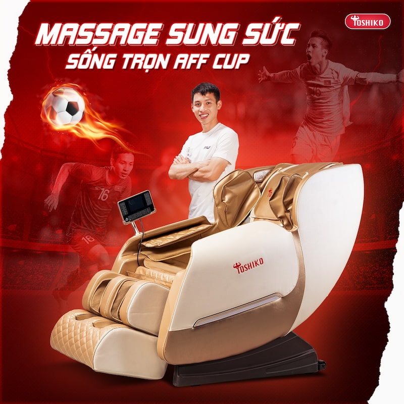 Ghế massage Toshiko T6 là mẫu ghế bán chạy tại Toshiko