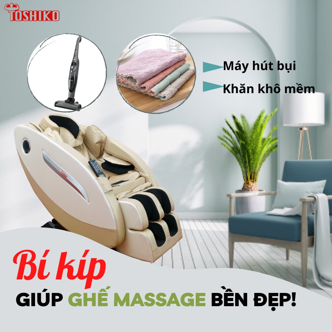 Bảo vệ da ghế massage đúng cách