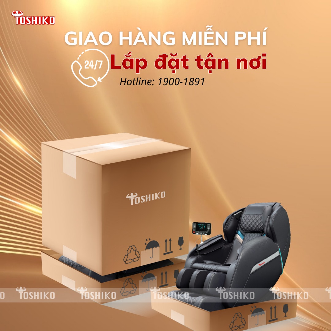 Miễn phí vận chuyển ghế massage tại Toshiko