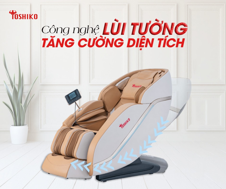 Ghế massage Toshiko được trang bị nhiều tính năng nâng cao