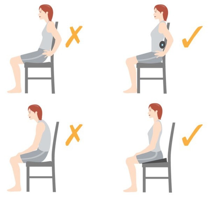 Điều chỉnh tư thế ngồi chuẩn