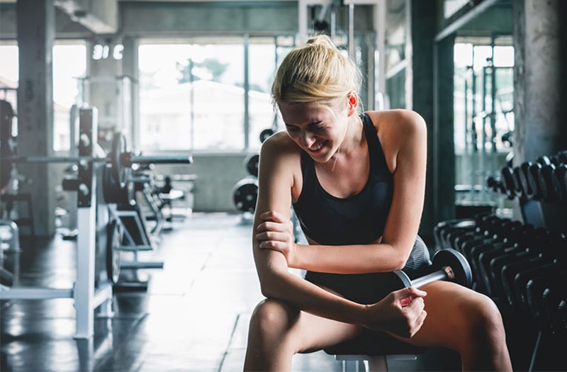 Tậo gym bị đau cơ có thể là biểu hiện cho thấy bạn đang tập khá hiệu quả