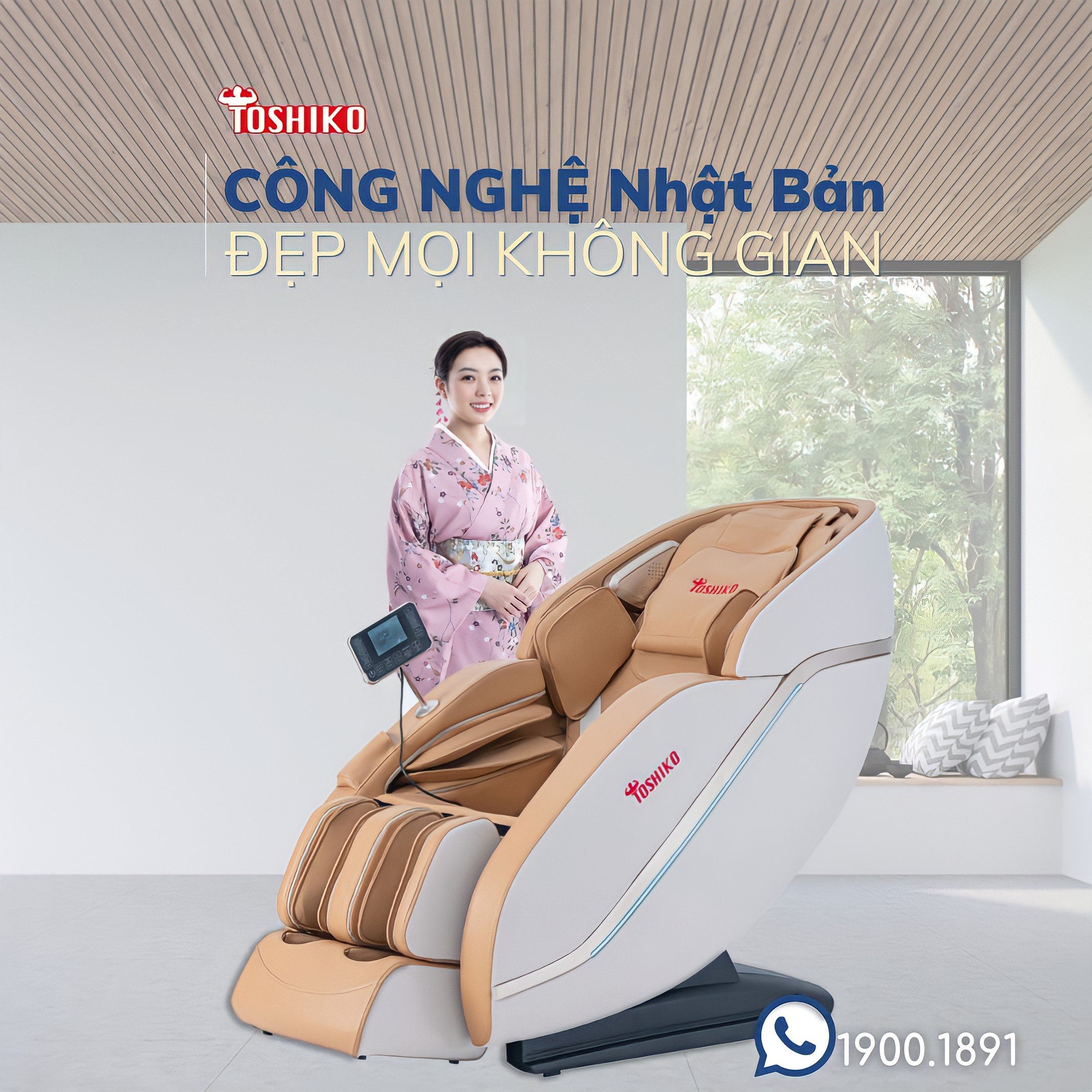 Ghế massage Toshiko ứng dụng nhiều công nghệ hiện đại