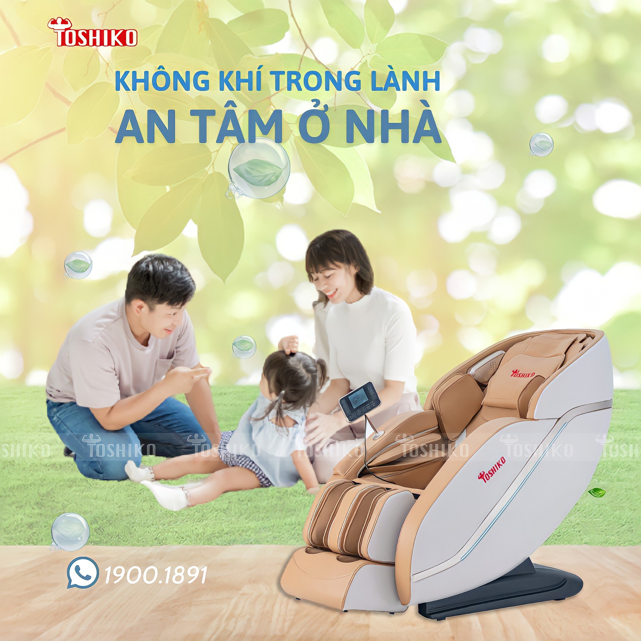 Công nghệ ion âm của ghế massage giúp không khí trở nên trong lành hơn