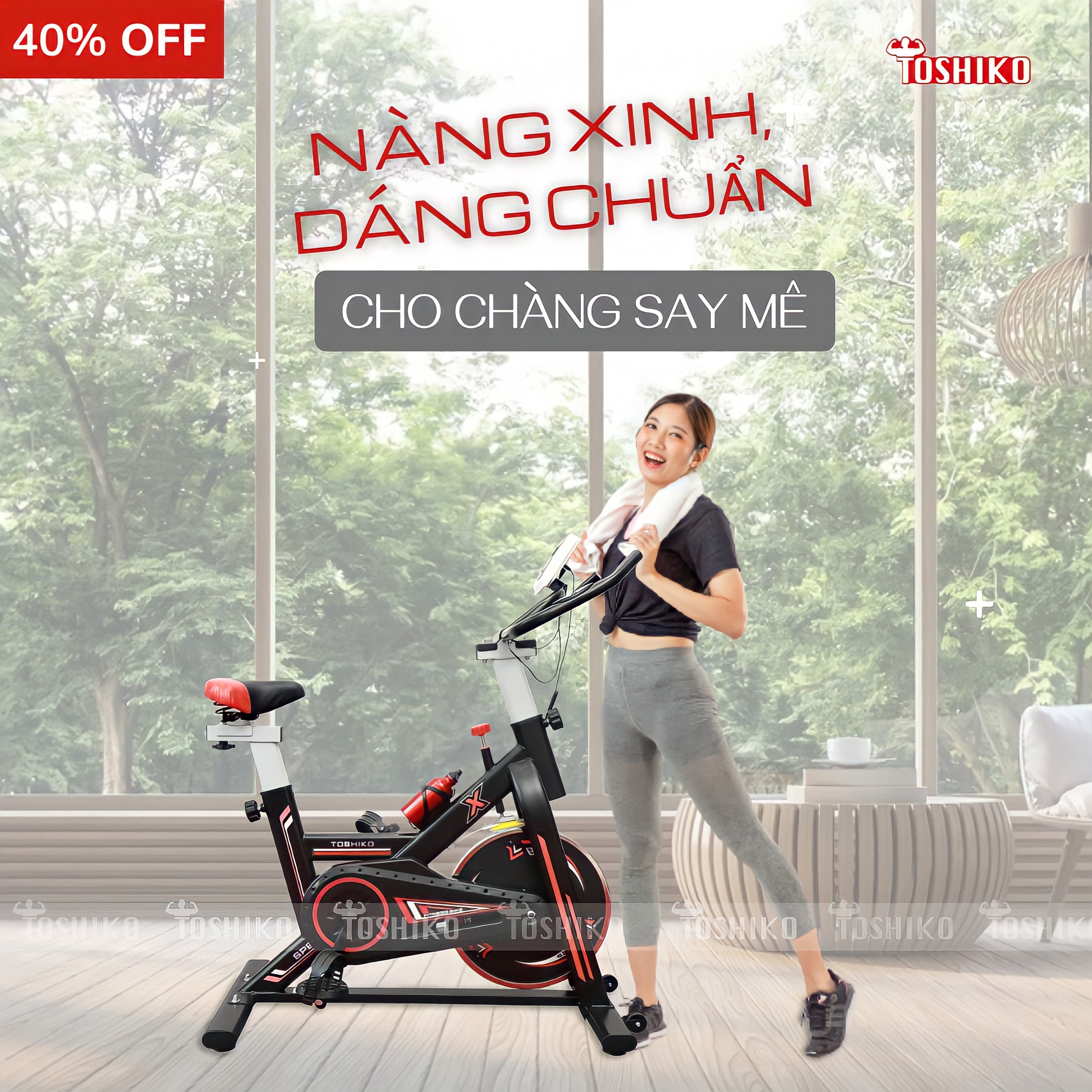 Tập luyện với xe đạp đa năng giúp gia tăng hiệu quả giảm cân