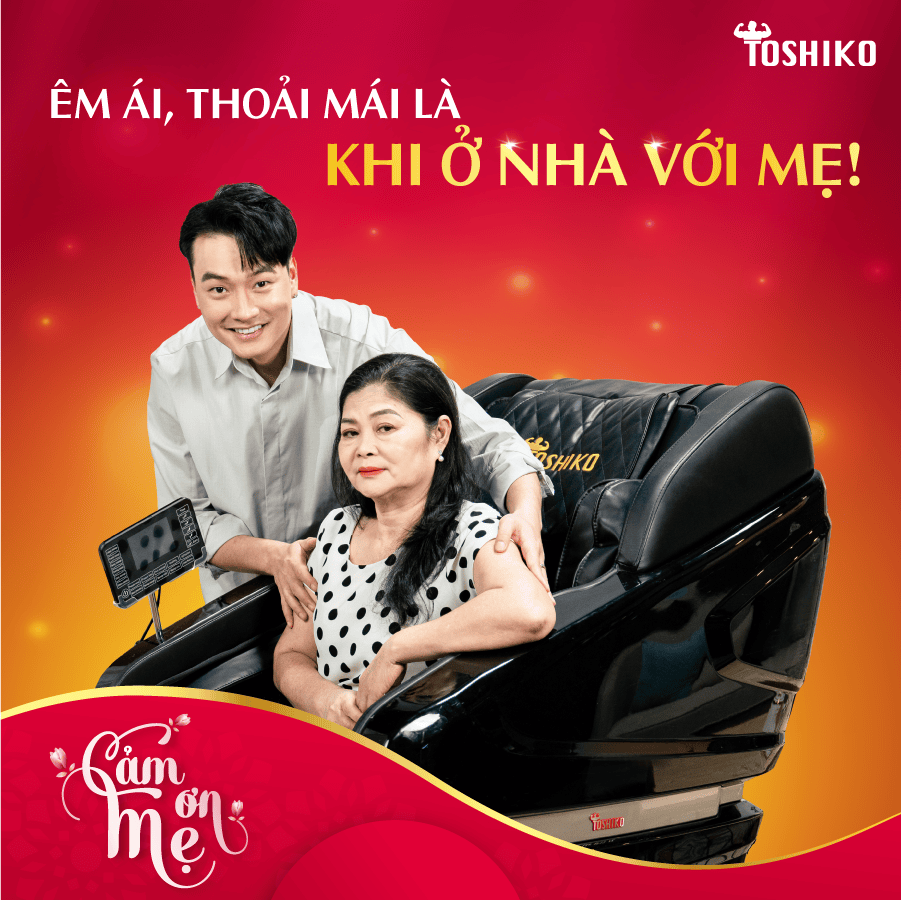 Trọng Lân chia sẻ lý do chọn ghế massage Toshiko tặng mẹ