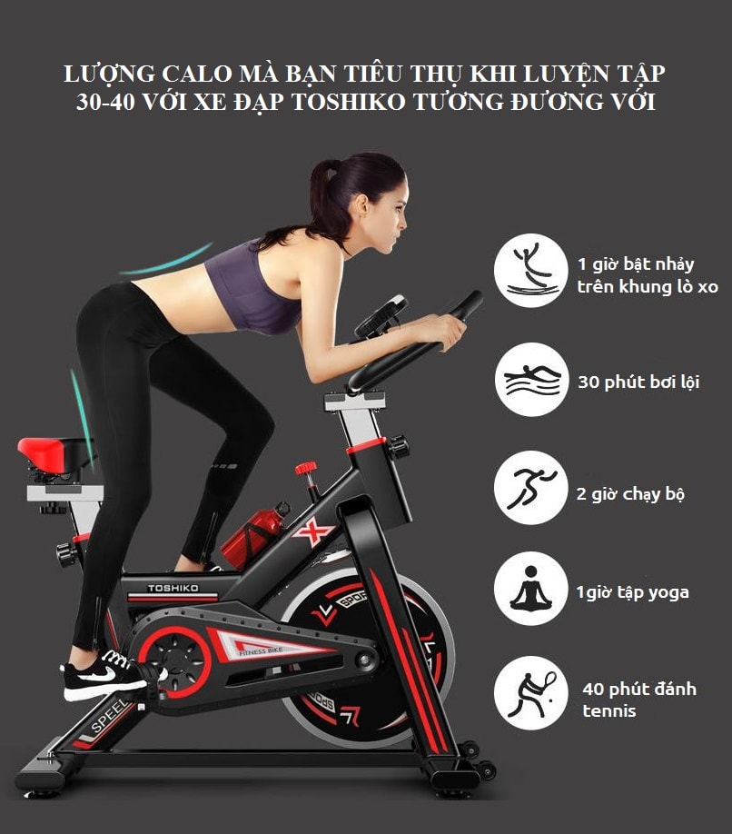 Xe đạp tập thể dục giúp giảm cân hiệu quả