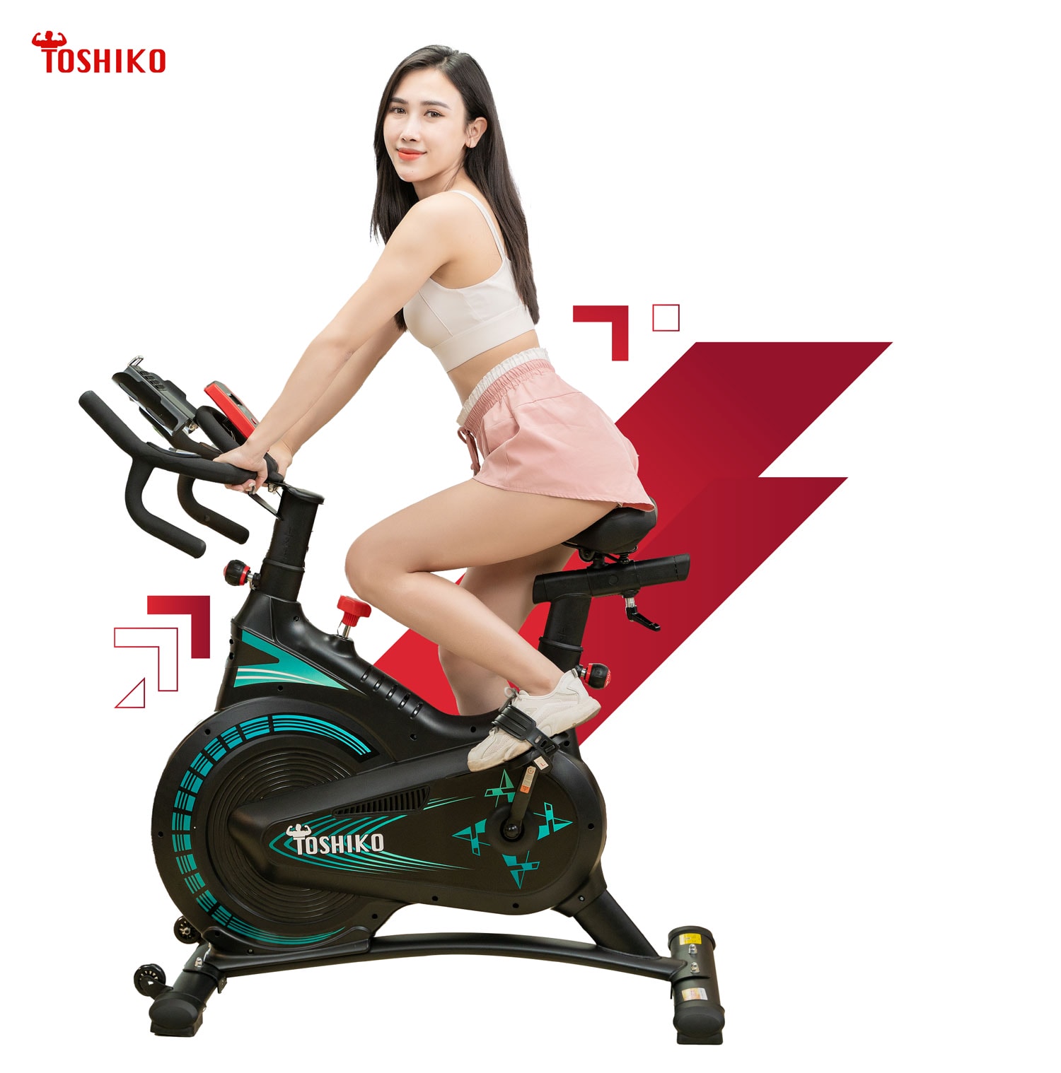 Chú ý động tác đạp xe đạp gym