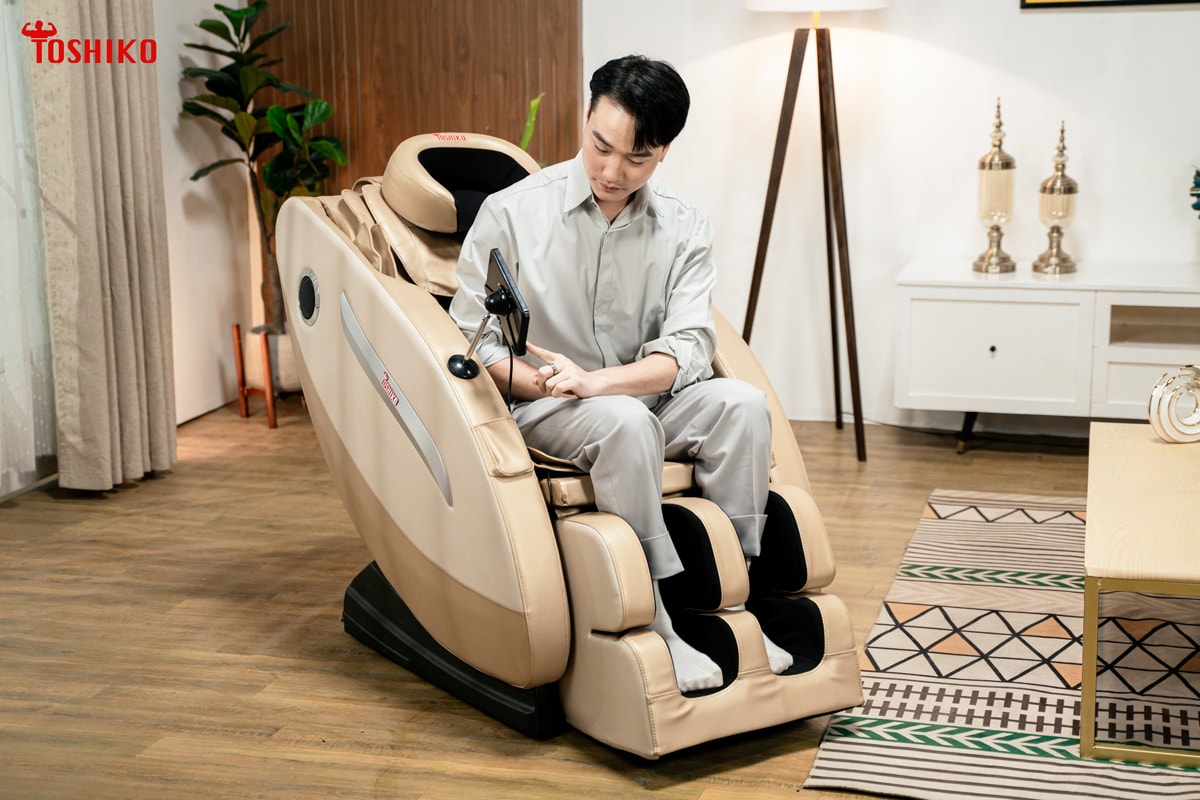 Các bước cơ bản khi sử dụng chế độ massage kéo giãn cột sống