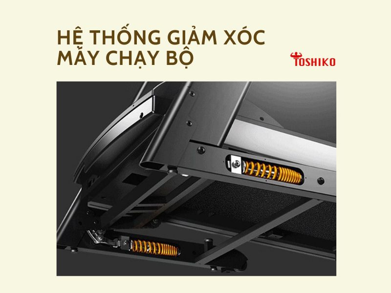 Hệ thống giảm xóc máy chạy bộ có tác dụng gì? Có mấy loại?