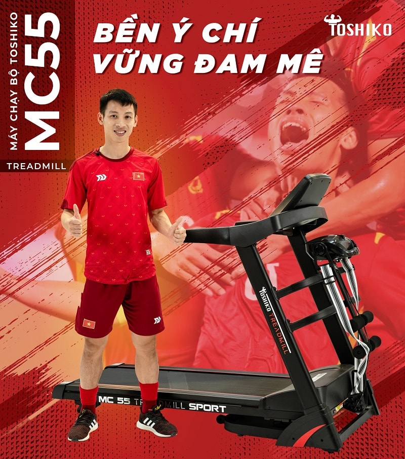 Máy chạy bộ Toshiko có chất lượng uy tín
