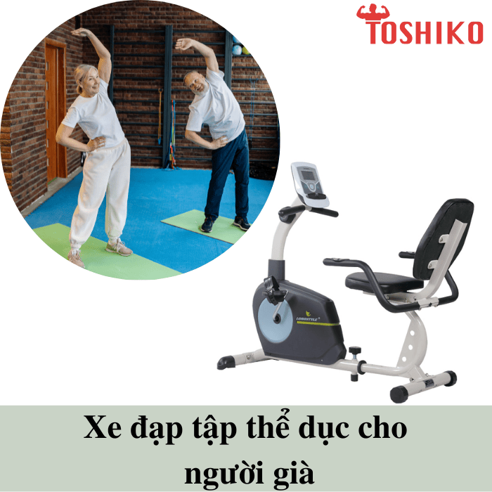 Xe đạp tập thể dục cho người già hỗ trợ vận động phục hồi chức năng