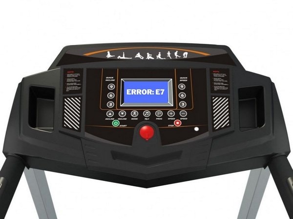 Máy chạy bộ báo lỗi e7 khiến thiết bị không hoạt động được