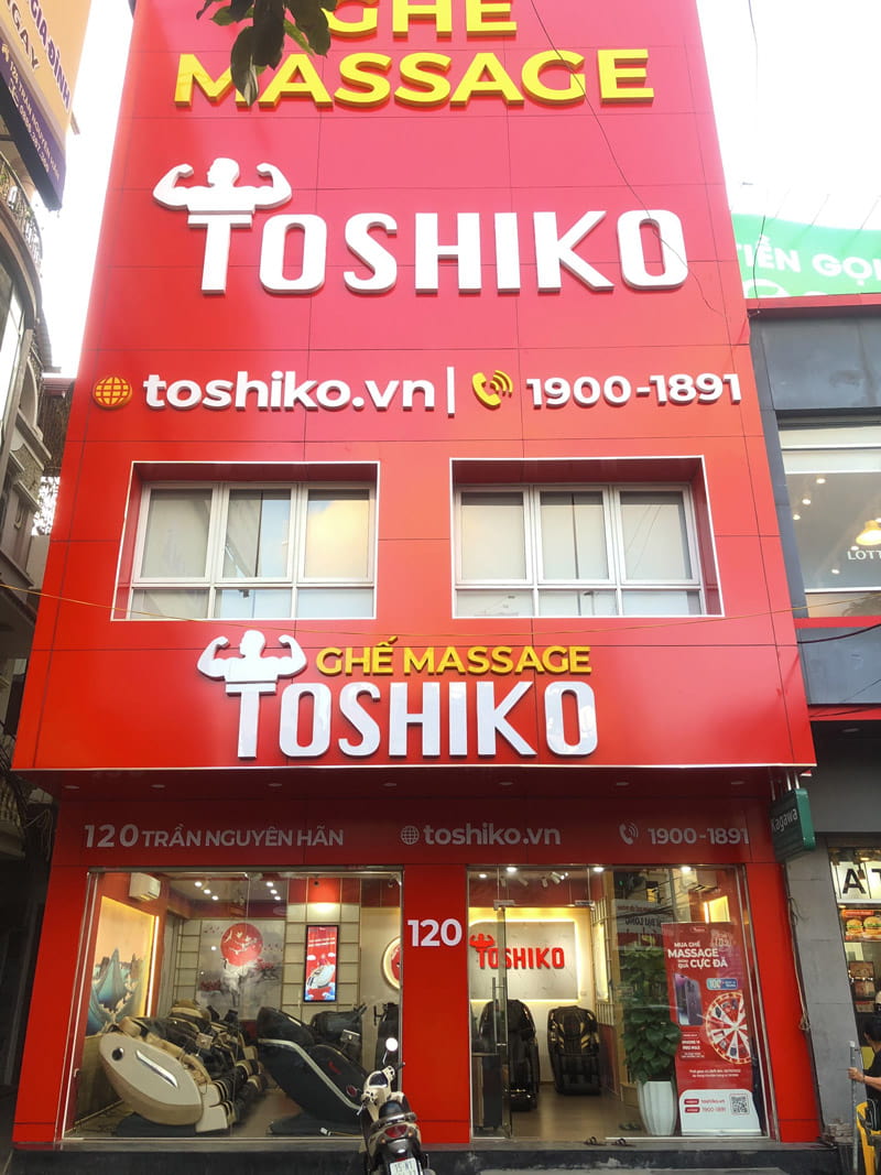Showroom ghế mátxa Toshiko Hải Phòng là địa chỉ uy tín, chính hãng
