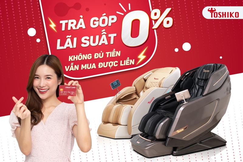 Khách hàng nhận được nhiều ưu đãi khi mua ghế massage Toshiko Phú Thọ