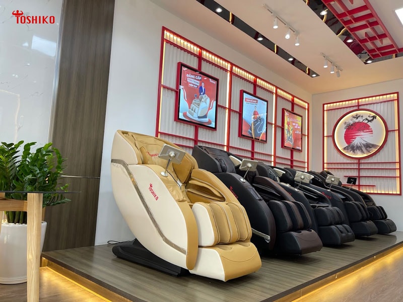 Ghế massage Hà Tĩnh Toshiko là địa chỉ uy tín bán ghế massage