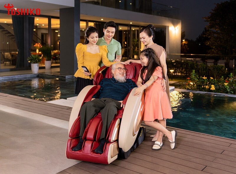 Ghế massage Toshiko T70 thiết kế đẳng cấp bừng sáng cả không gian