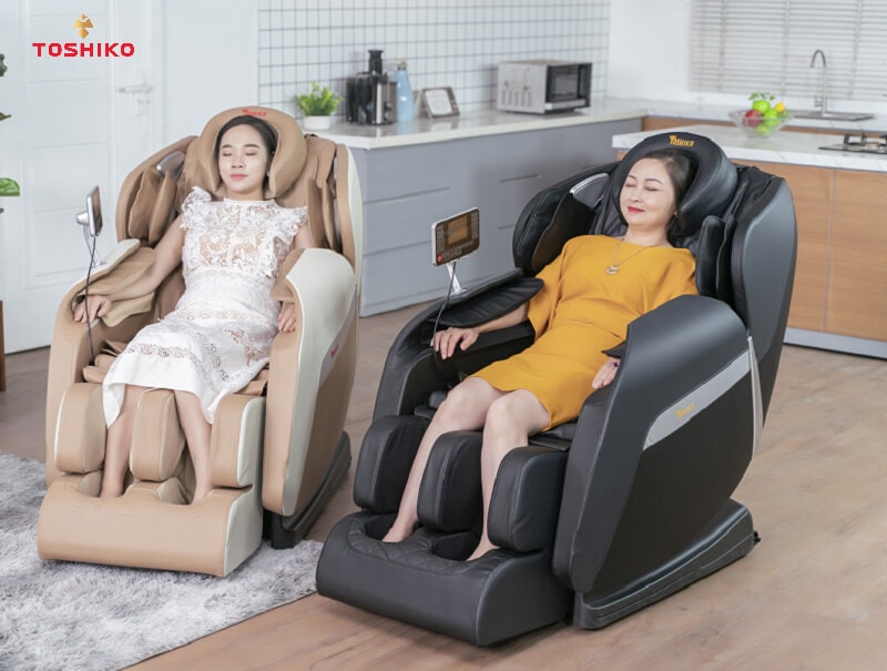 Ghế matxa Toshiko có thiết kế đẹp mắt, hiện đại
