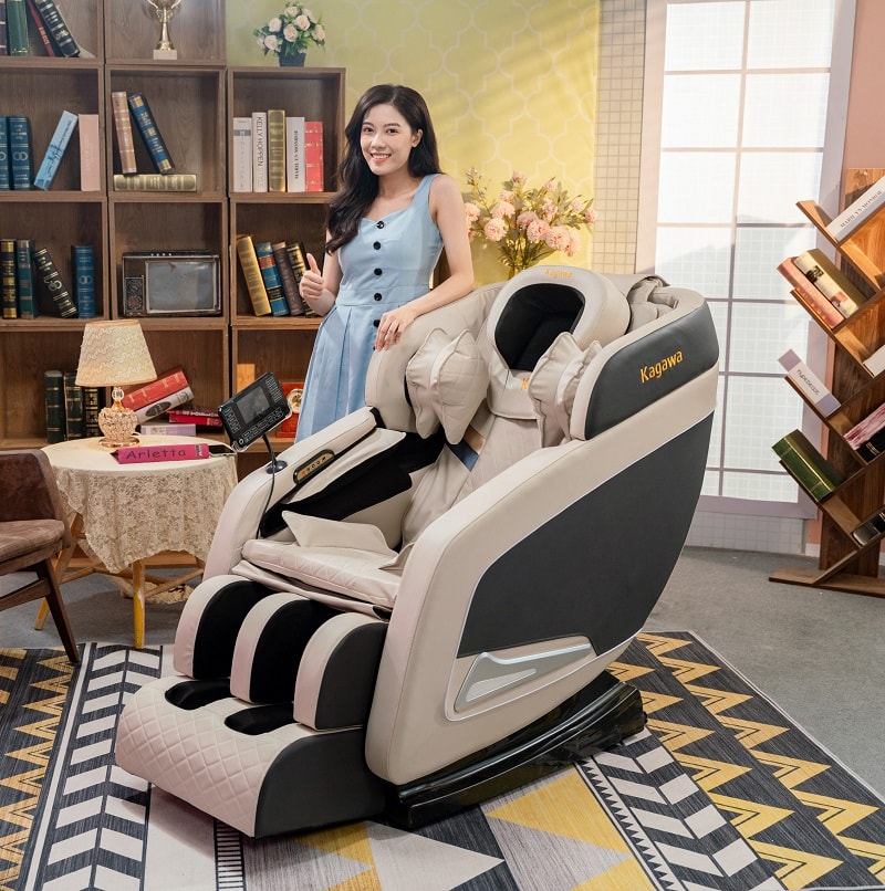 Ghế massage văn phòng giúp giảm bớt tình trạng đau nhức cổ vai gáy thường gặp