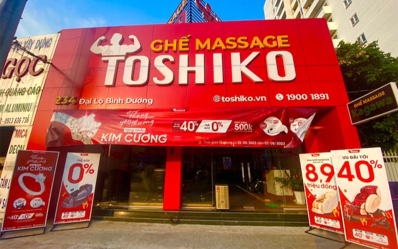Showroom ghế mát xa Thủ Dầu Một
