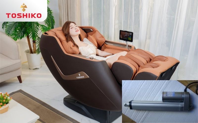 Piston ghế massage được chia thành 3 phần
