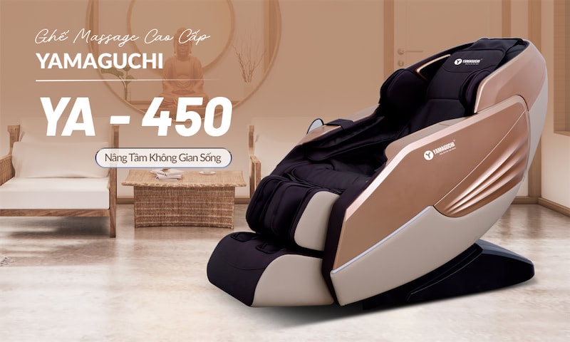 Ghế massage Yamaguchi có thiết kế tinh tế, đa dạng tính năng