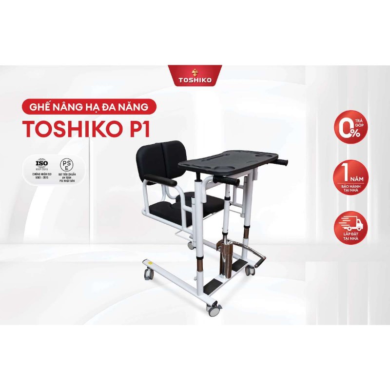 Ghế nâng hạ đa năng Toshiko P1 hỗ trợ di chuyển người già, người bệnh