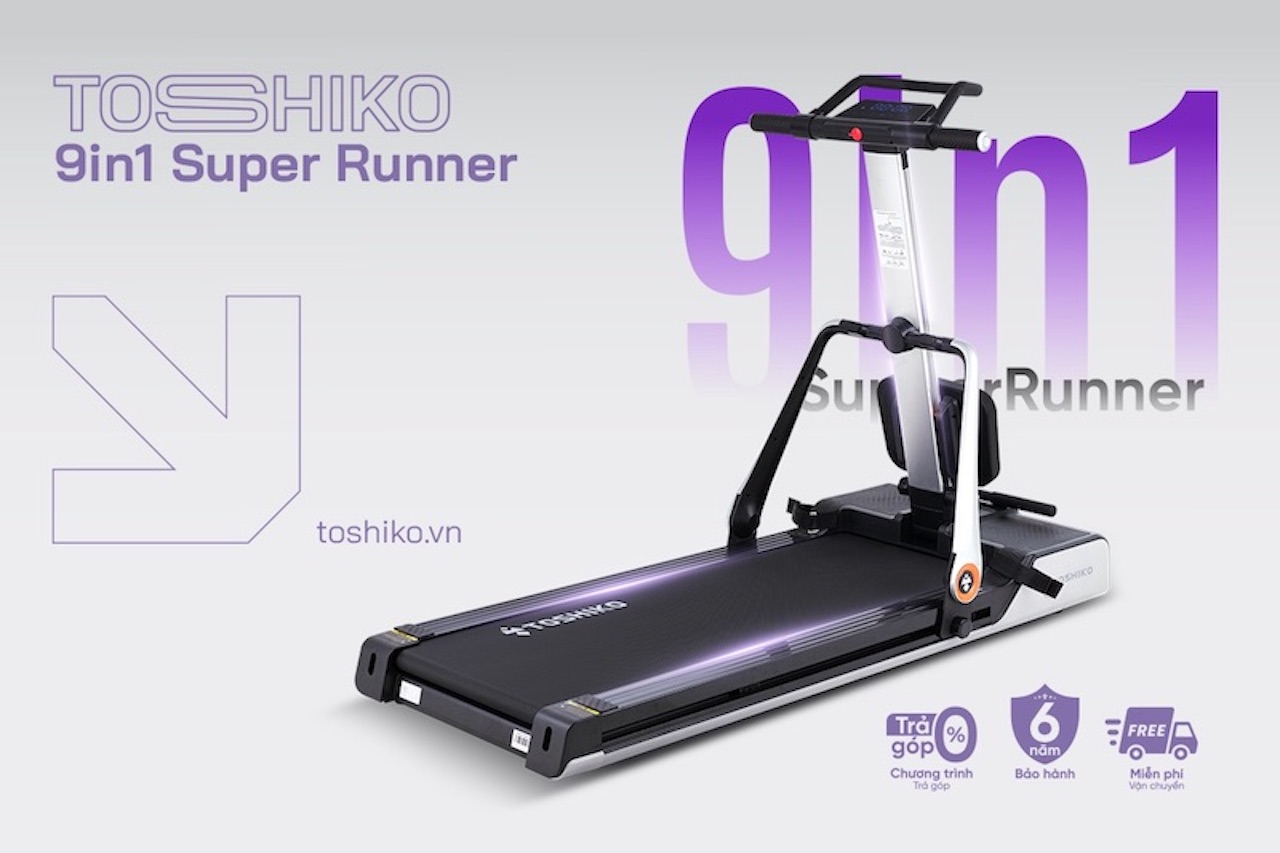 Máy tập chạy bộ Toshiko 9in1 Super Runner