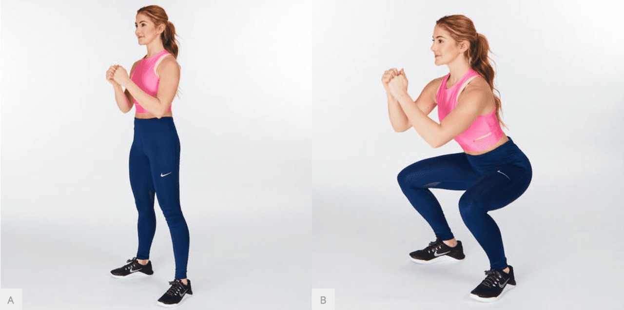 Kết hợp nhảy dây với squat để tăng sức mạnh cơ mông, đùi và siết seo