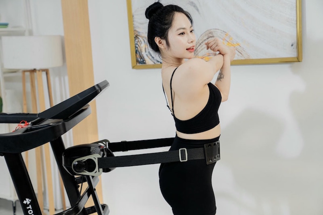 Đai rung massage đi kèm máy chạy bộ