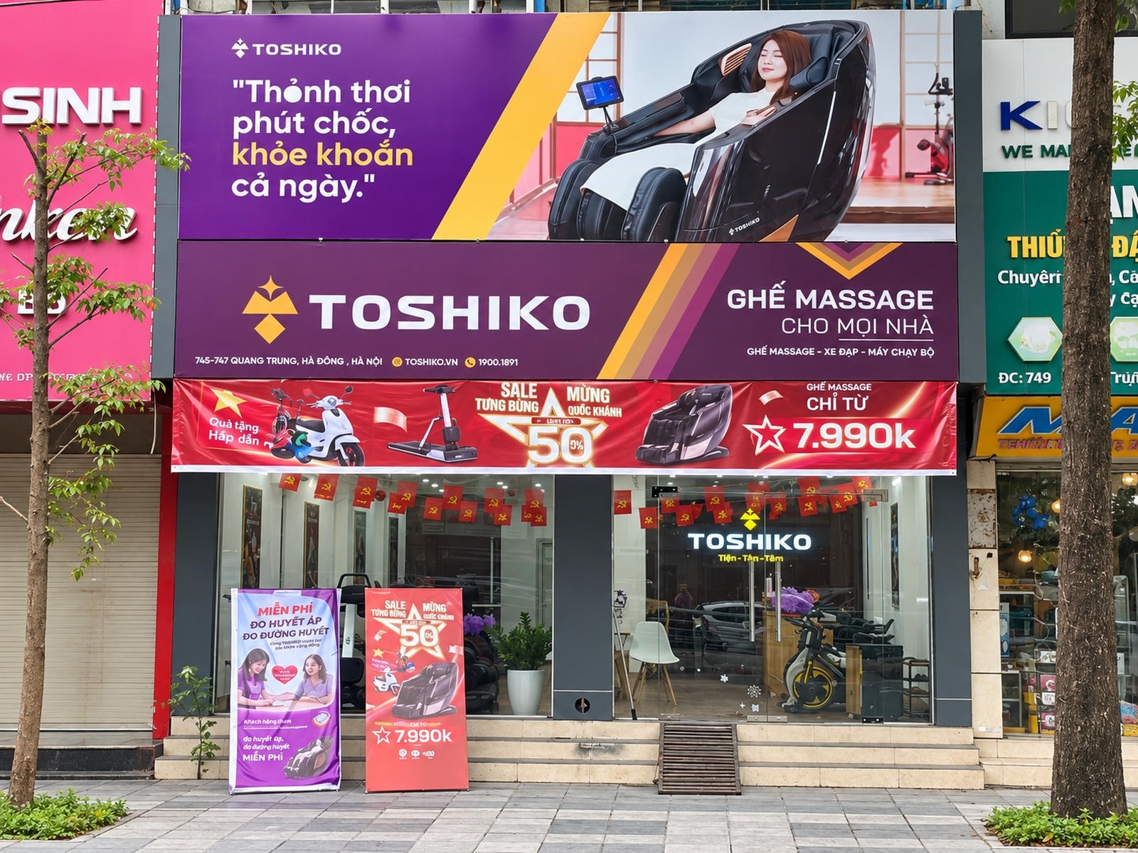 Mặt tiền Toshiko Hà Đông