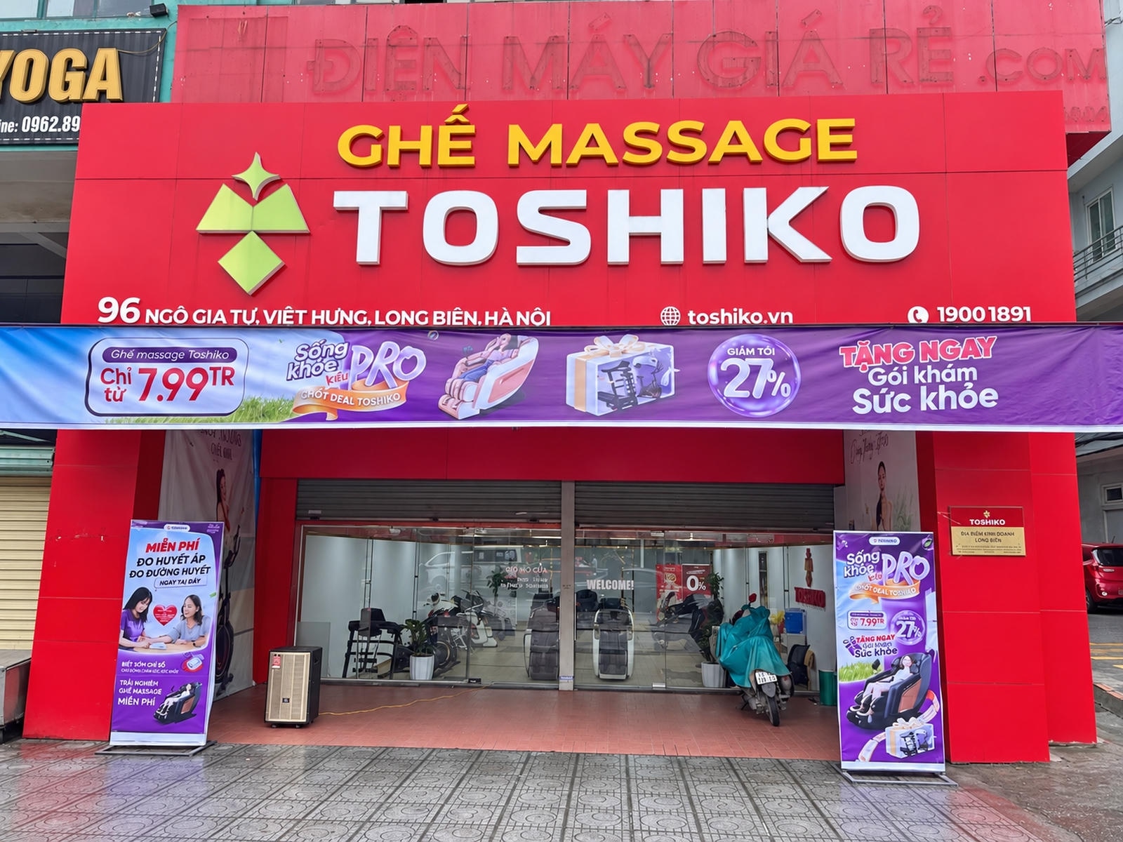 Mặt tiền Toshiko Long Biên
