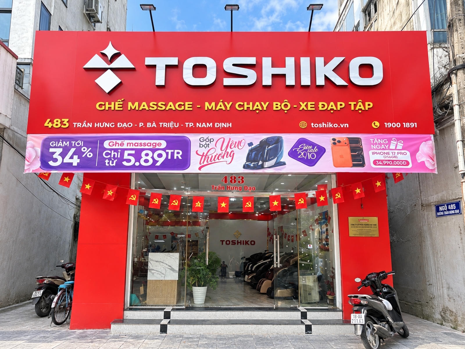 Mặt tiền Toshiko Nam Định