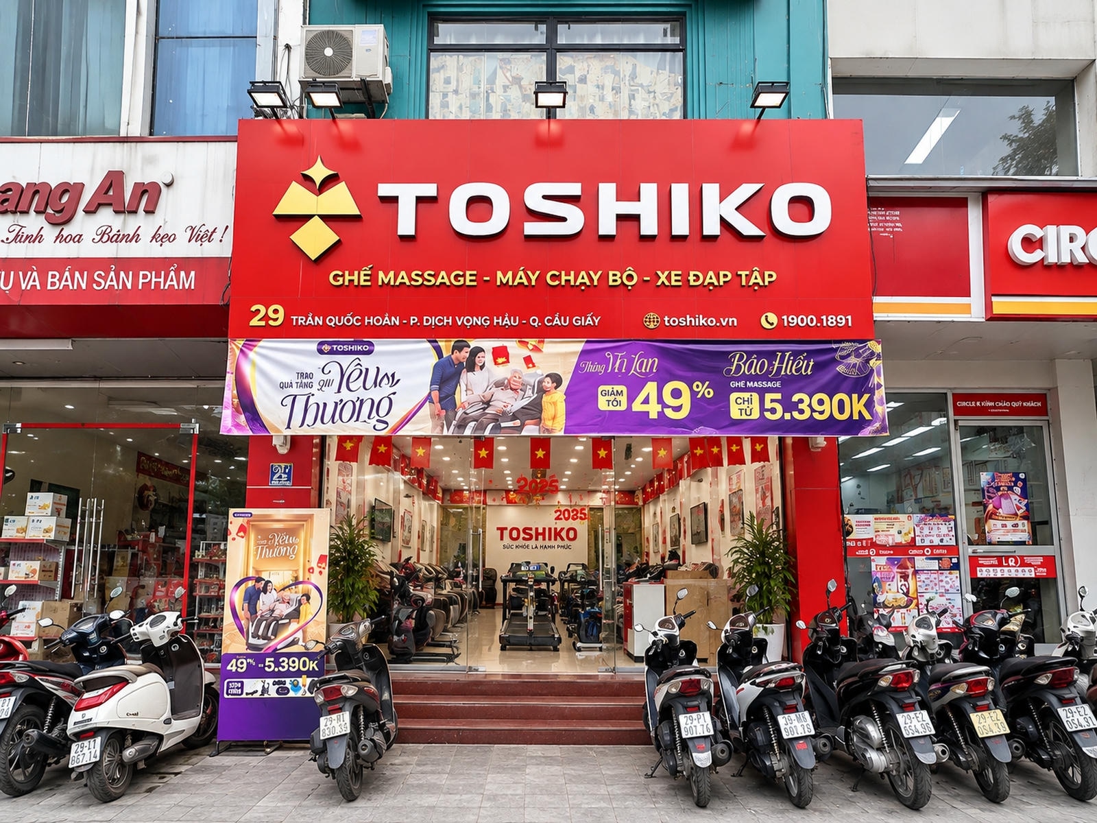 Mặt tiền Toshiko Cầu Giấy