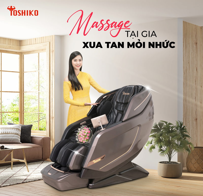 Ghế massage Toshiko T9900 chăm sóc sức khỏe hiệu quả cho cả gia đình của bạn