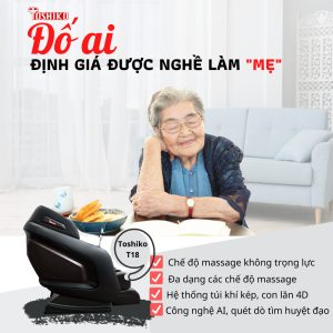 Chọn ghế massage cho người cao tuổi