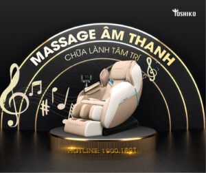 Massage âm thanh chữa lành tâm trí trên ghế Toshiko T21