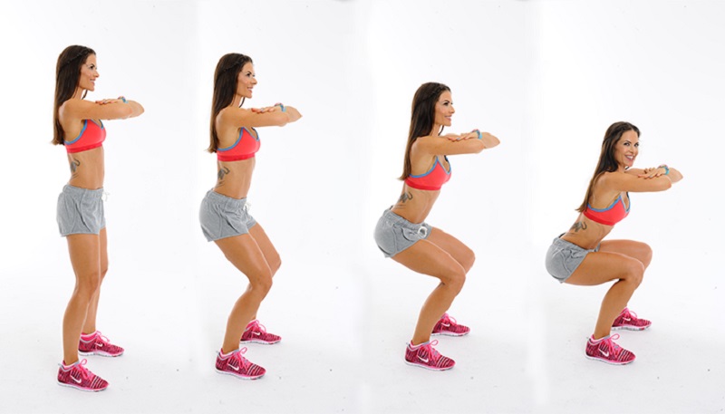 Hướng dẫn tập squat đúng cách cho nữ 