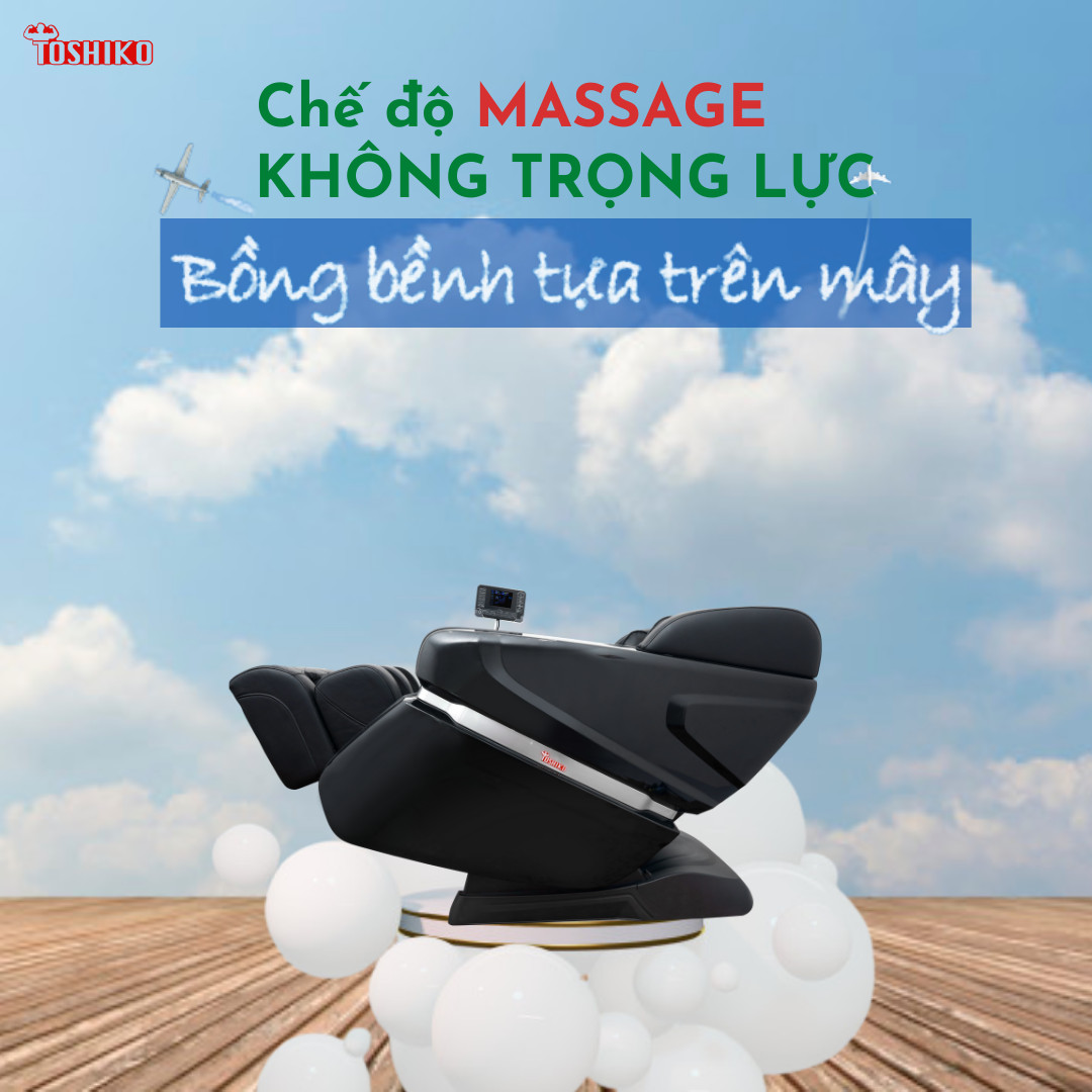 Tính năng massage không trọng lực của ghế massage nội địa Nhật