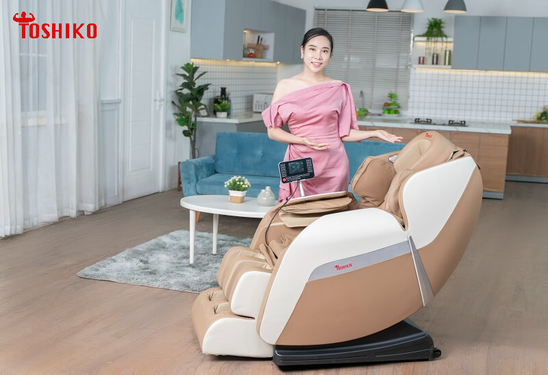 Ghế massage bán chạy Toshiko T21 thiết kế sang trọng, thanh lịch