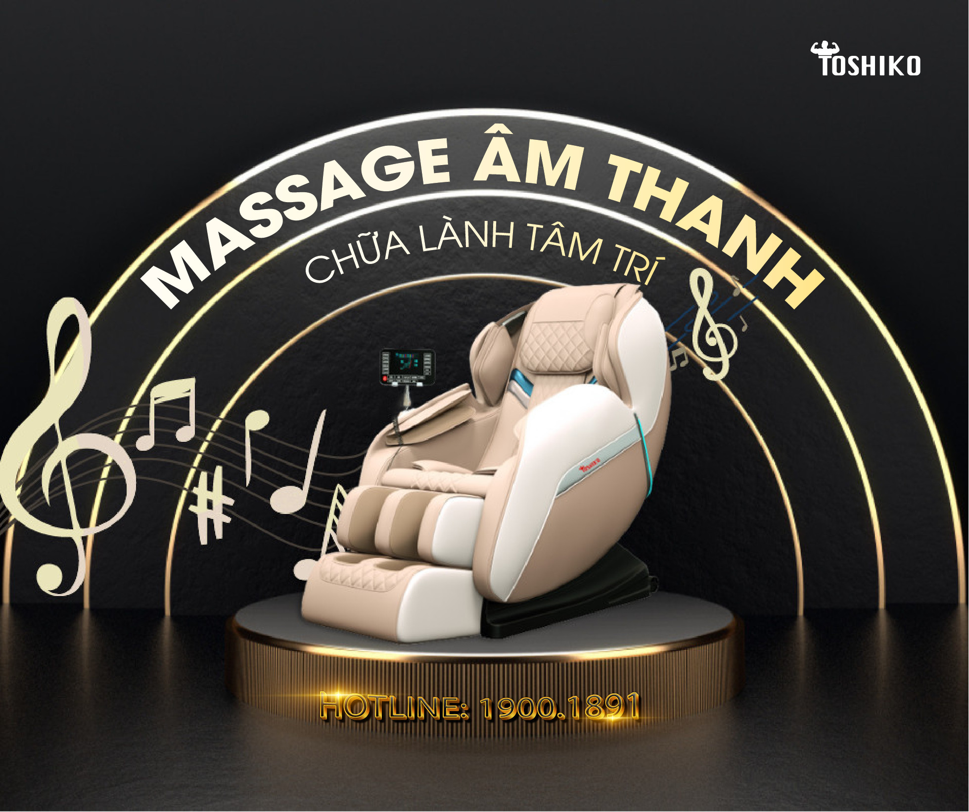  Ghế massage điều khiển bằng giọng nói Toshiko