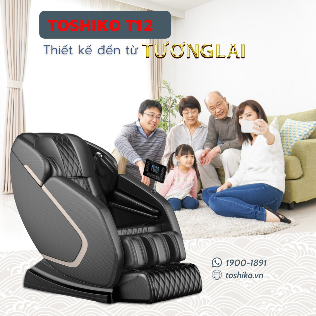 T12 ghế massage khung SL tầm trung HOT nhất tại Toshiko