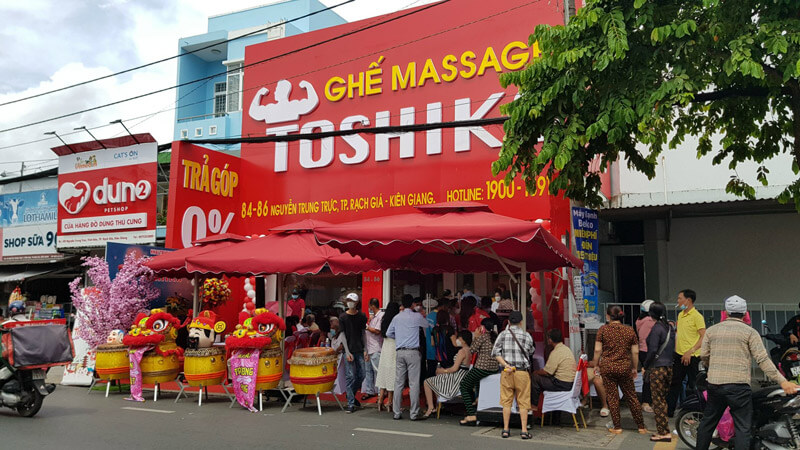 Toshiko là địa chỉ bán ghế massage Kiên Giang chính hãng