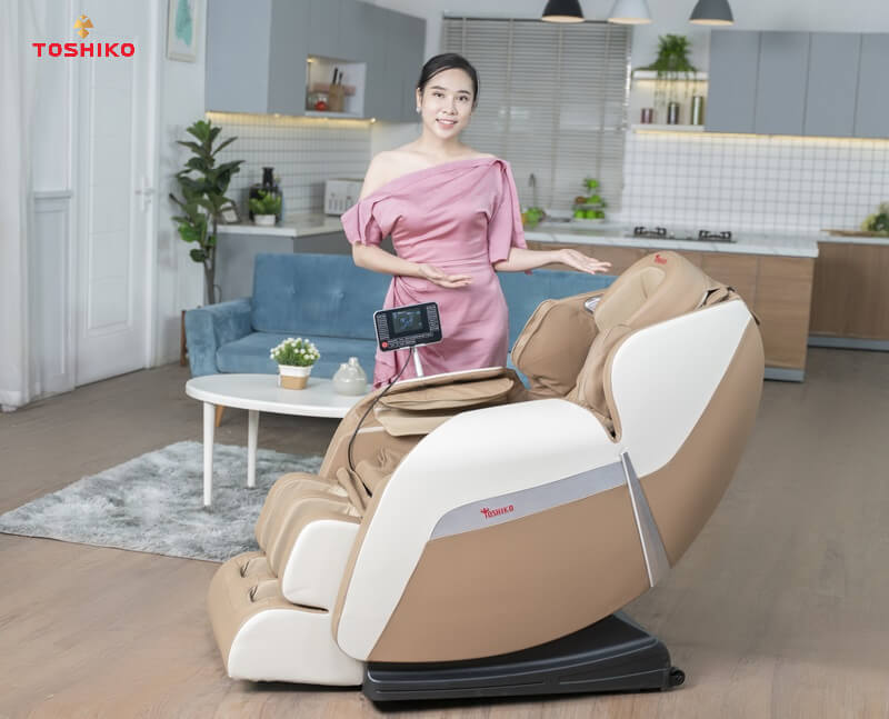 Ghế massage Toshiko T21 có mức giá khá mềm nhưng đáp ứng được những nhu cầu cơ bản của người dùng