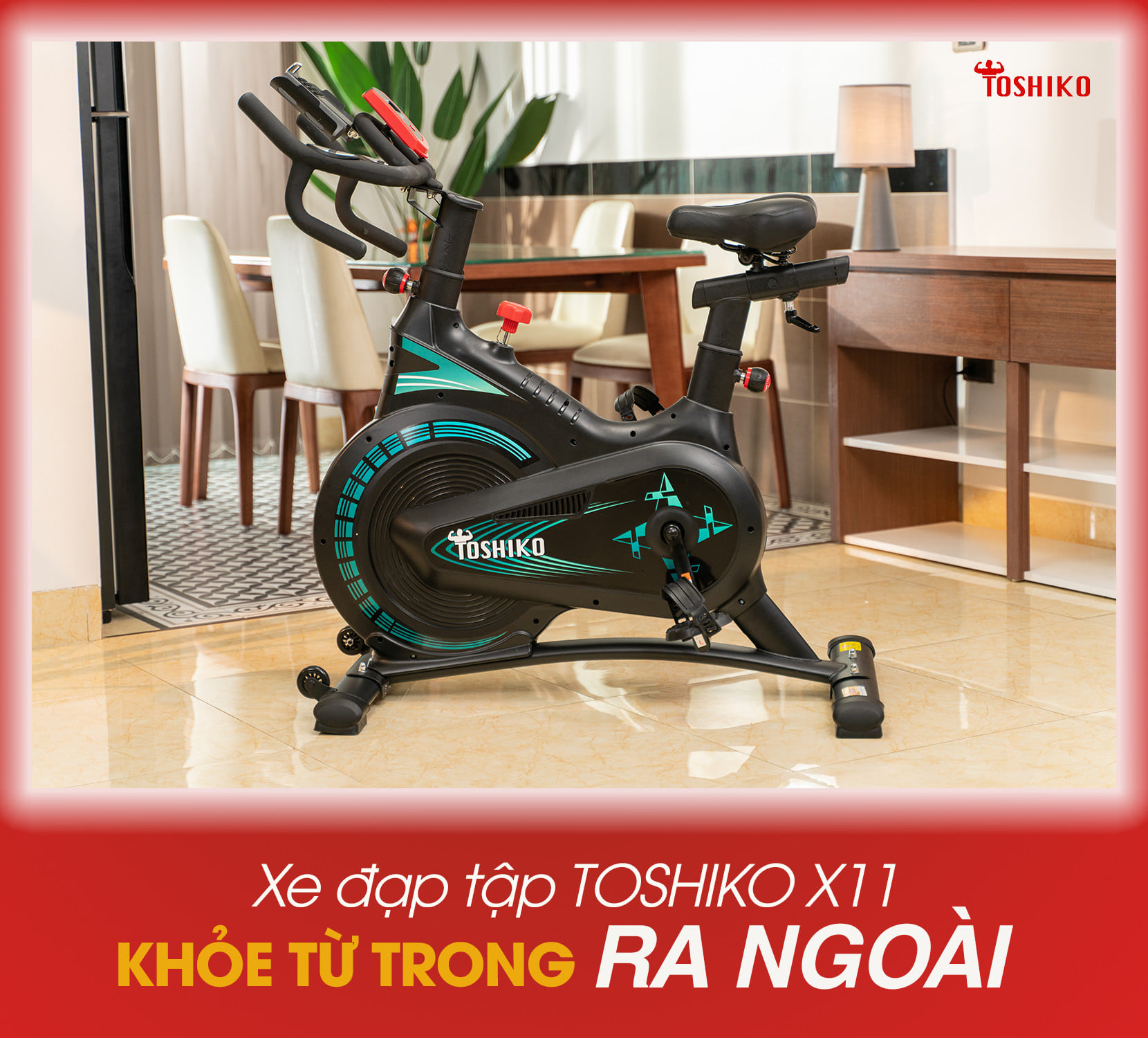 Xe đạp tập thể dục tại nhà giá rẻ Toshiko X11