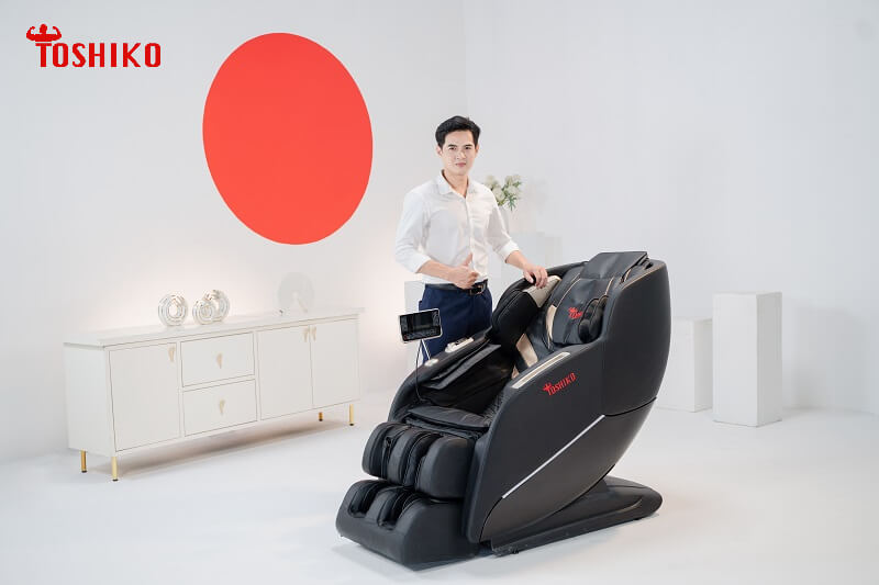 Ghế massage Toshiko T20 thiết kế xứng tầm đẳng cấp doanh nhân