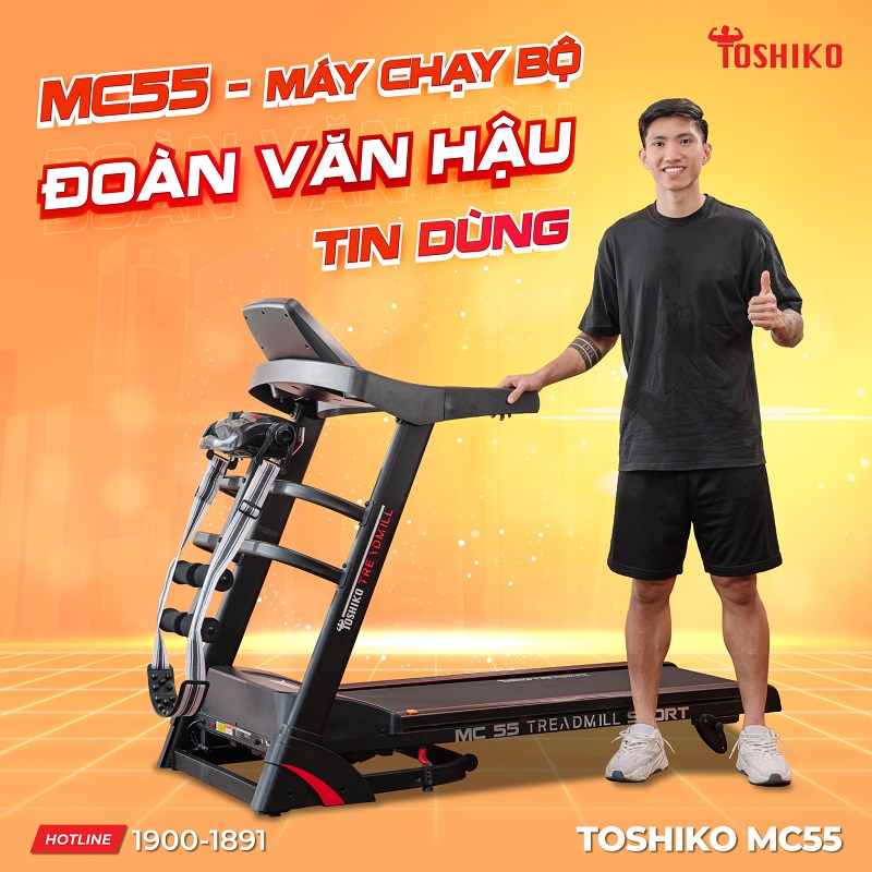 Máy chạy bộ Toshiko được rất nhiều người nổi tiếng và người tiêu dùng tin tưởng và ưa chuộng