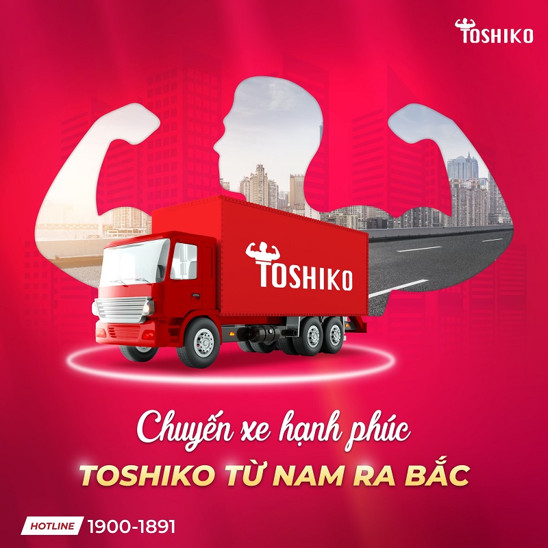 Toshiko có chính sách giao hàng miễn phí khắp cả nước