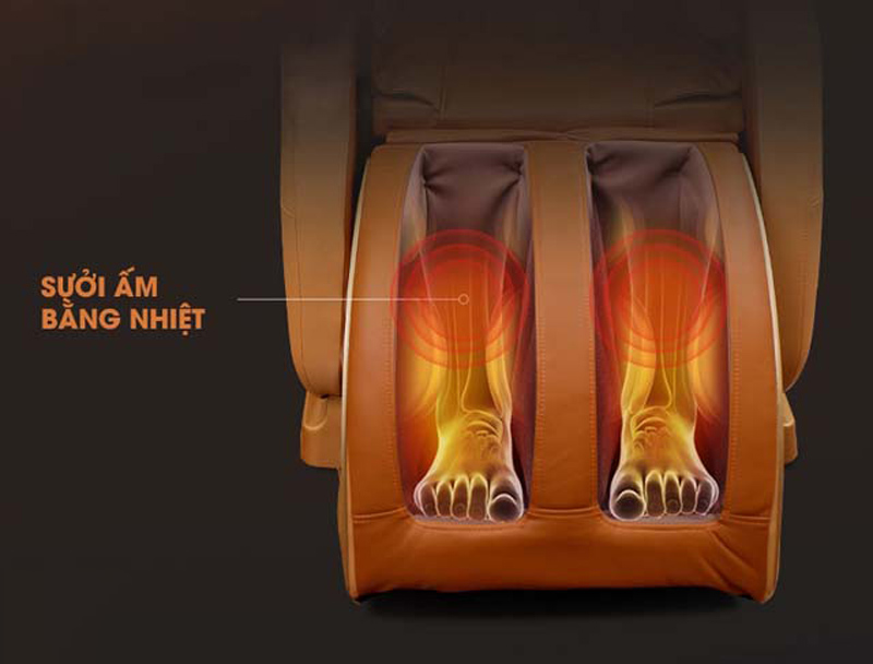 Ghế massage toàn thân 50 triệu được trang bị tính năng massage nhiệt hồng ngoại