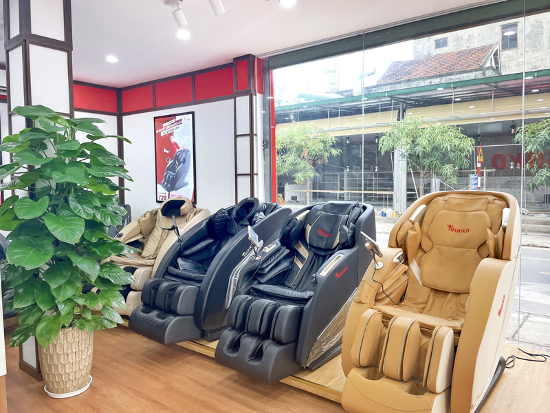 Ghế massage Nghệ An Toshiko có nhiều mẫu ghế để khách hàng lựa chọn